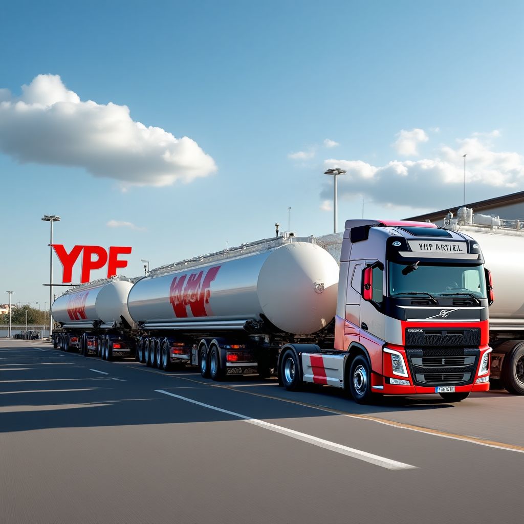 Camiones de distribución YPF